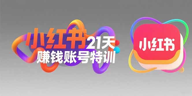 小红书21天赚钱账号特训：黄金定位技巧，高转粉文案创作，科学引流策略