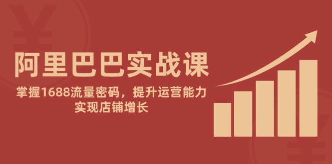 阿里巴巴实战课：掌握1688流量密码，提升运营能力，实现店铺增长